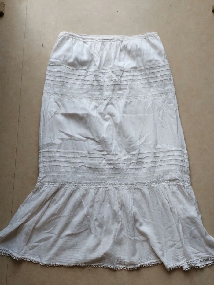 Jupe longue blanche