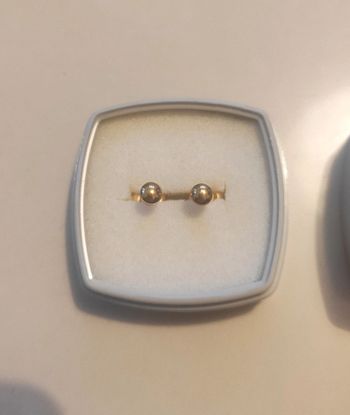 Puces d'oreilles plaqué or