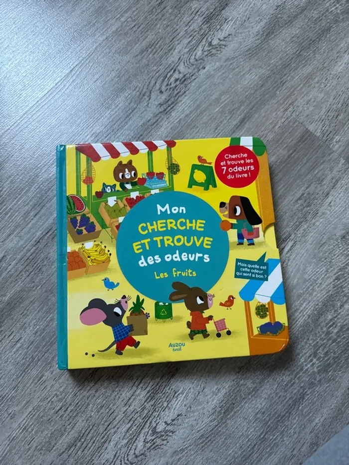 Livre mon cherche et trouve des odeurs les fruits
