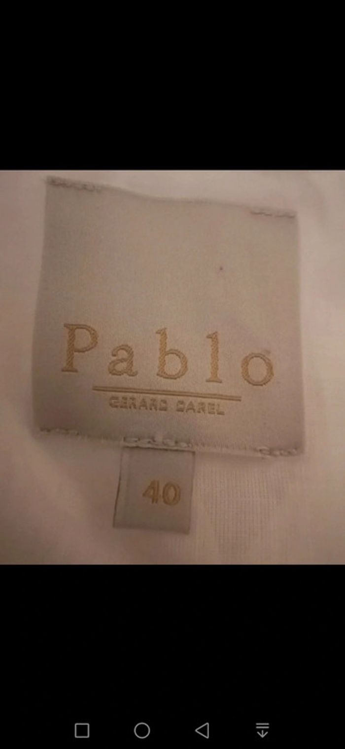 Top / haut blanc transparent Taille L Pablo - photo numéro 10