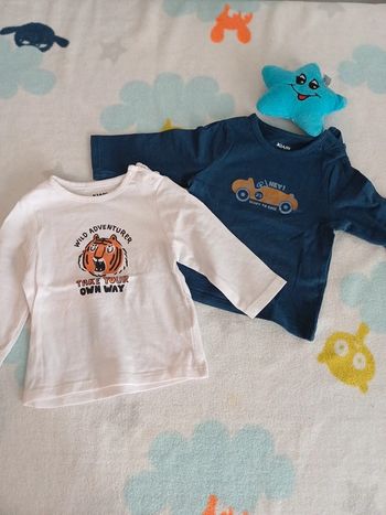 Lot 2 T-shirt 3 mois Kiabi