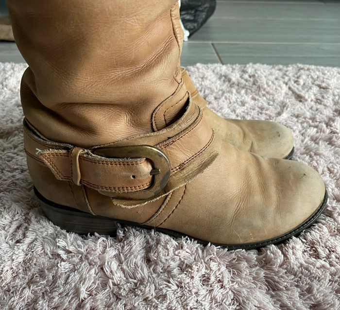 Bottes en cuire taille 37 - photo numéro 6