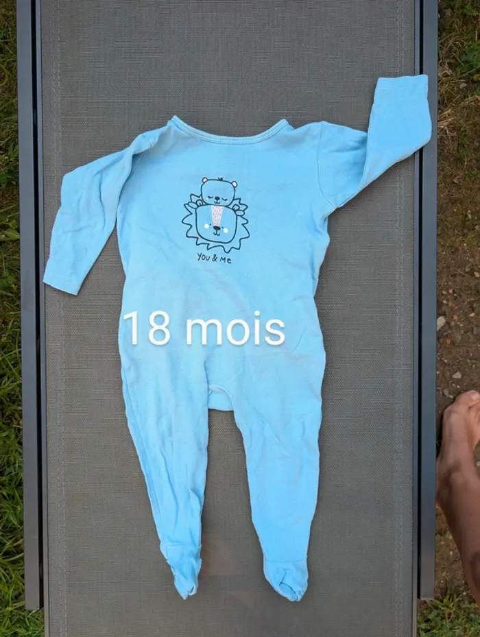 Lot 3 pijamas été bébé 18 mois - photo numéro 4