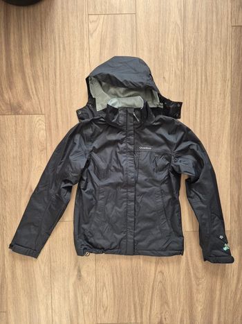 Veste de pluie quechua noire + capuche