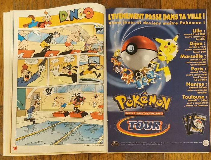 Ancien journal de mickey avec poster euro 2000- Zidane N°2503 vintage - photo numéro 3