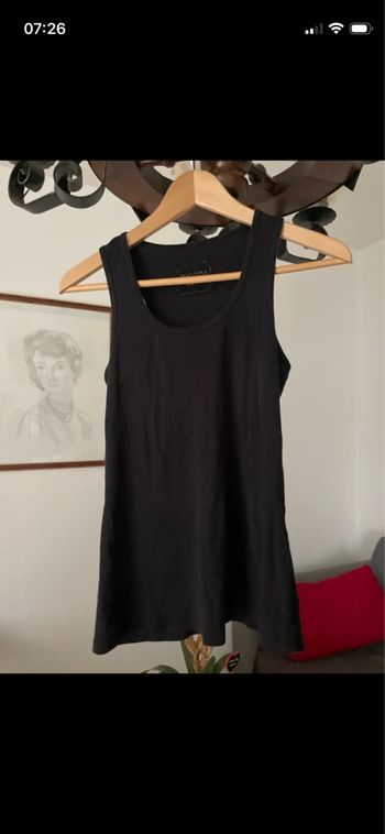 Débardeur noir femme