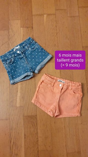 Lot de 2 shorts en jean Gémo