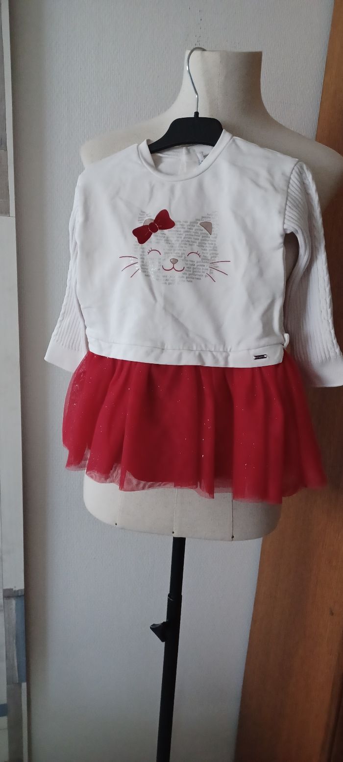 Très jolie petite robe bébé fille T 24 mois =92cm