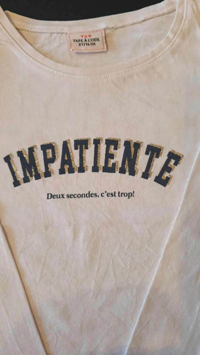 Lot de 2 tee-shirts manches longues 3 ans - photo numéro 6
