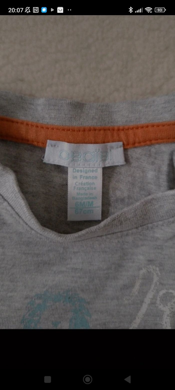 T-shirt 6 mois - photo numéro 3