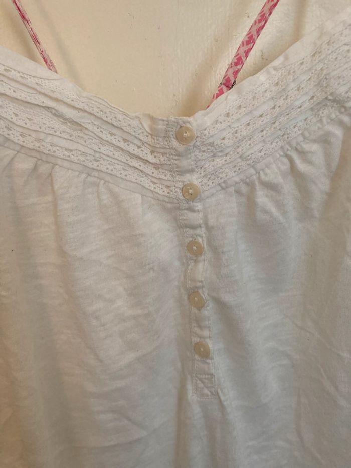 Top blanc Aéropostale à bretelles croisées - photo numéro 3