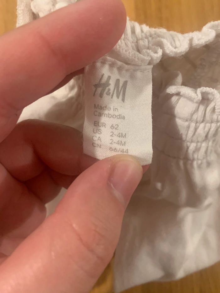 Body H&M - 62 cm - photo numéro 3