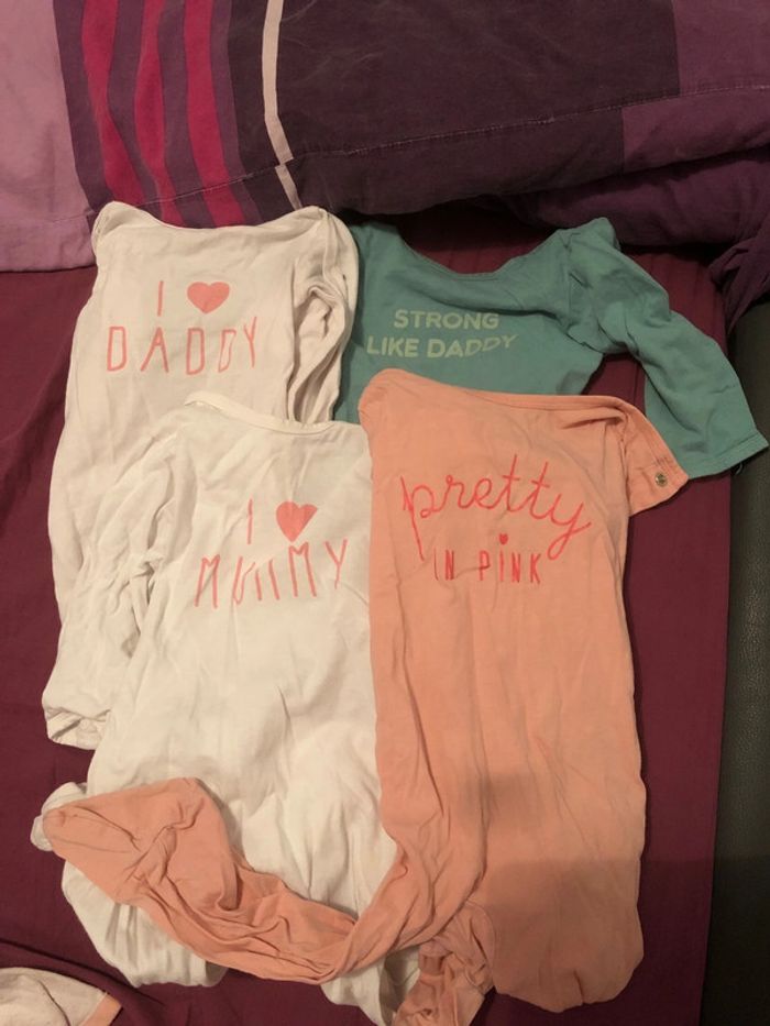 Lot 4 pyjama léger folle 12 mois Bon état