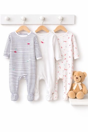 Lot de 3 pyjamas coton cerises orchestra taille 18 mois 