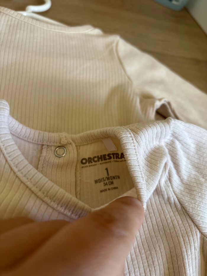 Lot 2 tee-shirt manches longues Orchestra - photo numéro 2