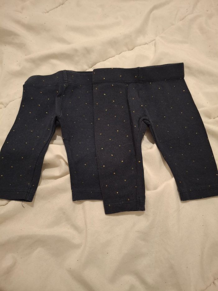 2 leggings 3 mois