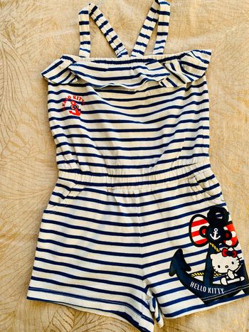 Combishort raye marin Hello kitty T3-4ans
