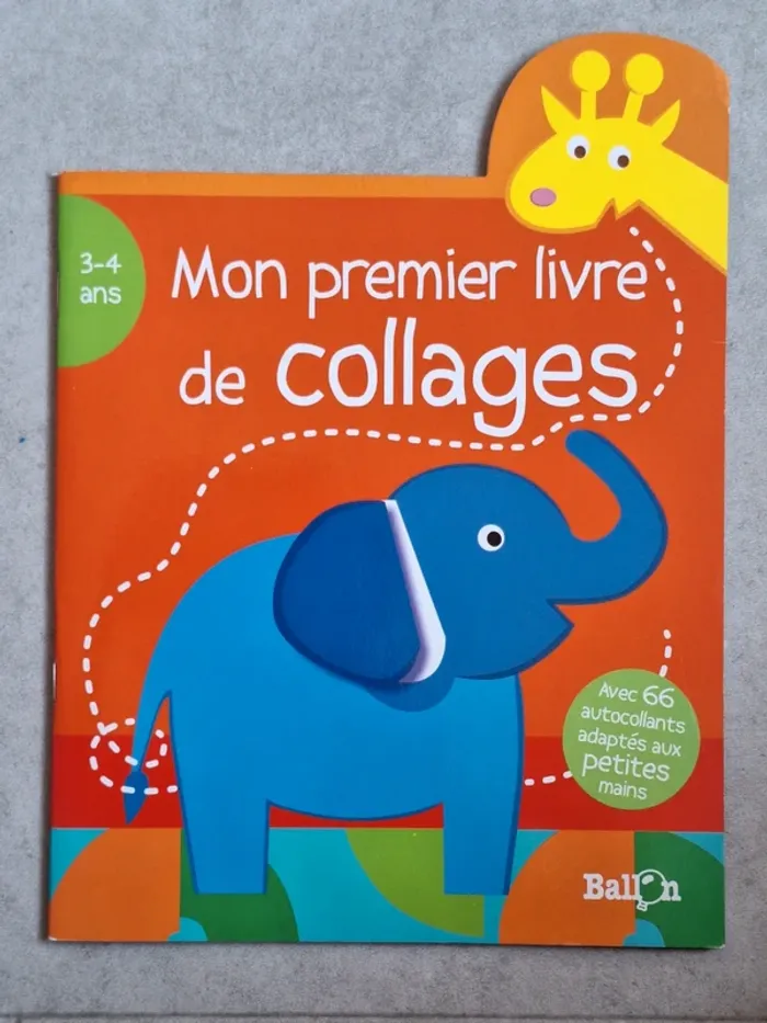 Mon premier livre de collages Édition Ballon 3/4 ans
