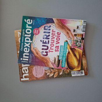 Lot 2 Revues Bien être mentale - Happinez & Inexploré
