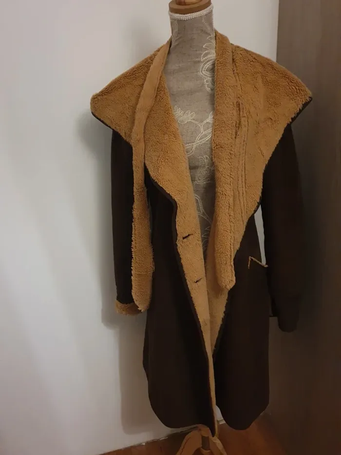 Long manteau chaud et doux NafNaf