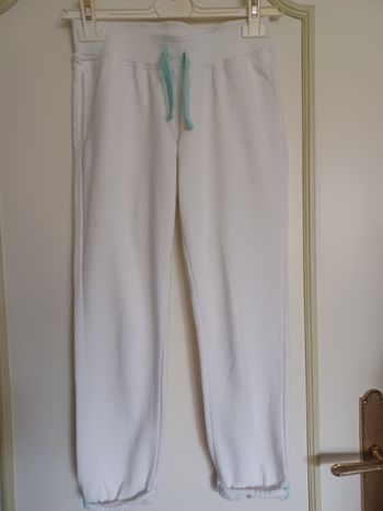Jogging blanc fille XS/14 ans