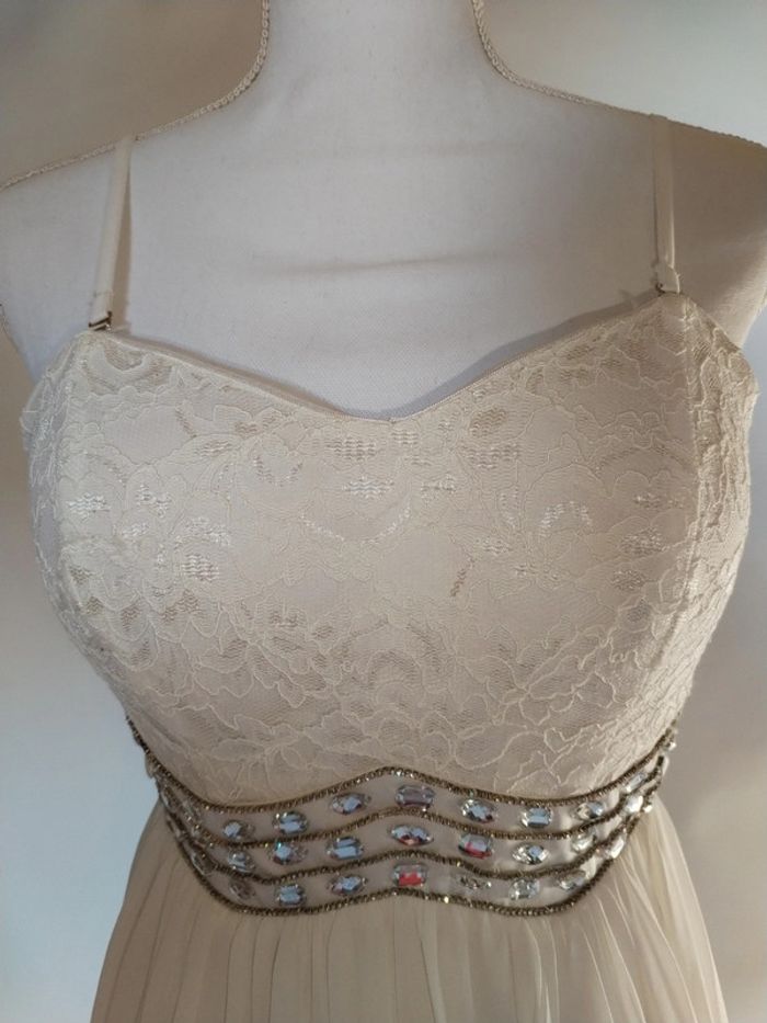 Robe blanche bustier taille L XL - photo numéro 2