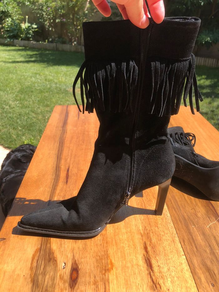 Bottines hautes en nubuck pointure 40 - photo numéro 2