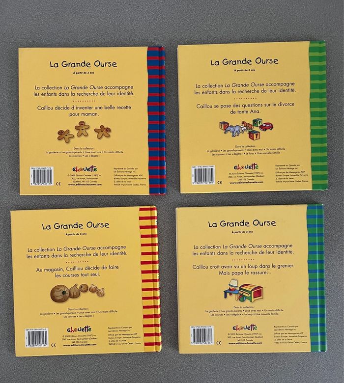 Lot de 6 livres collection Caillou Édition Chouette - photo numéro 3