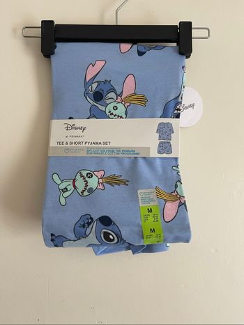 Pyjama bleu t-shirt short 2p stitch Disney