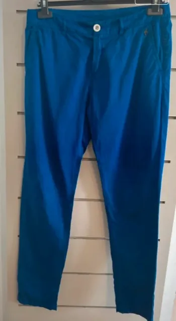 One step pantalon chino été bleu vif taille 38