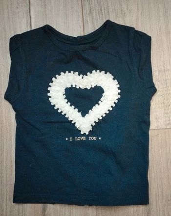 T-shirt cœur Kiabi 12 mois