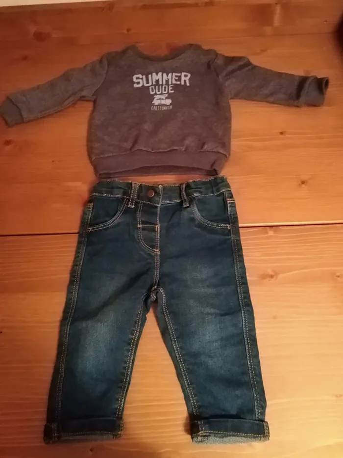 Ensemble pull-jean