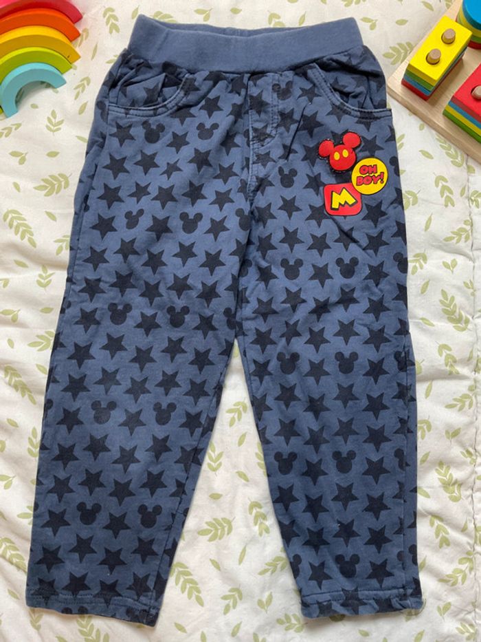 pantalon de jogging marine motifs étoiles noir disney 36 mois - photo numéro 2