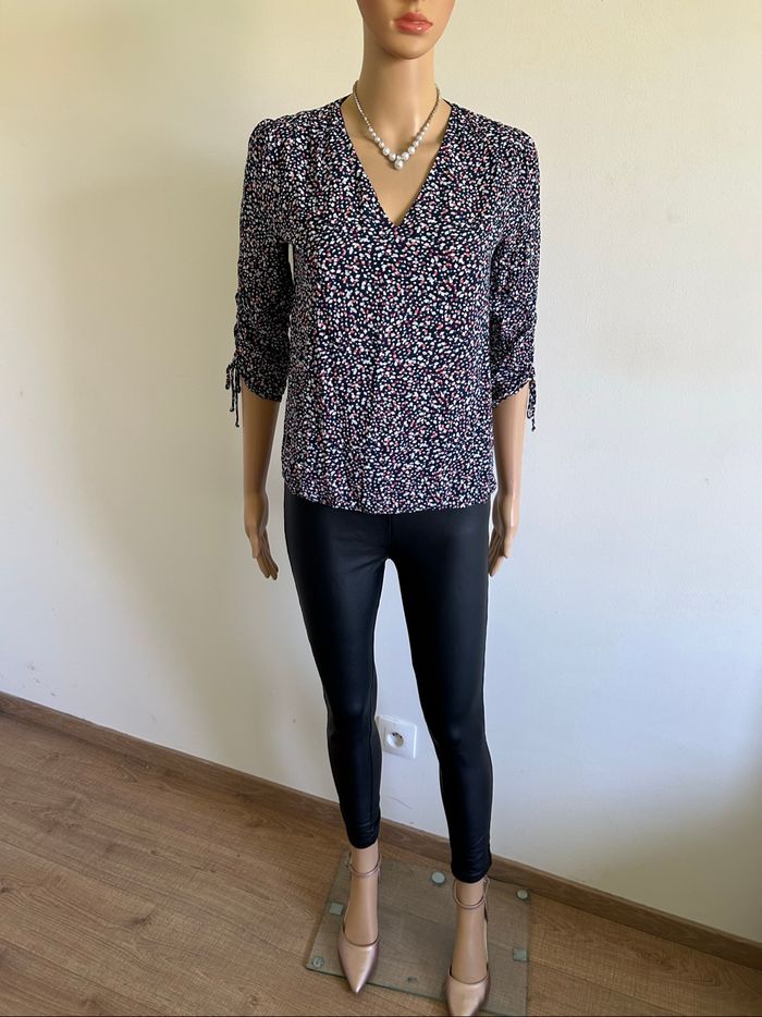 Blouse imprimée à manches courtes Esprit taille française 34 jamais portée - photo numéro 3