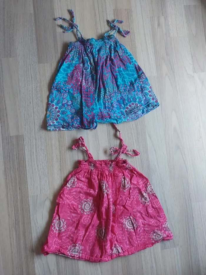 Lot 2 robes d'été 3/6mois