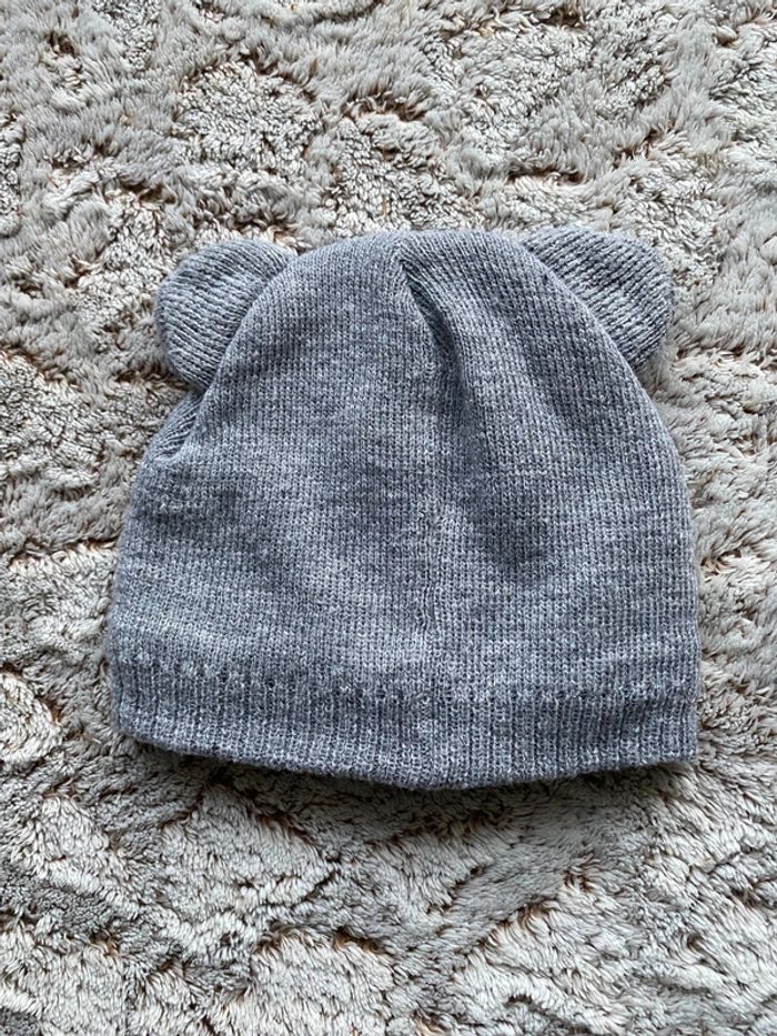 Joli bonnet ourson 40 45 cm - photo numéro 3