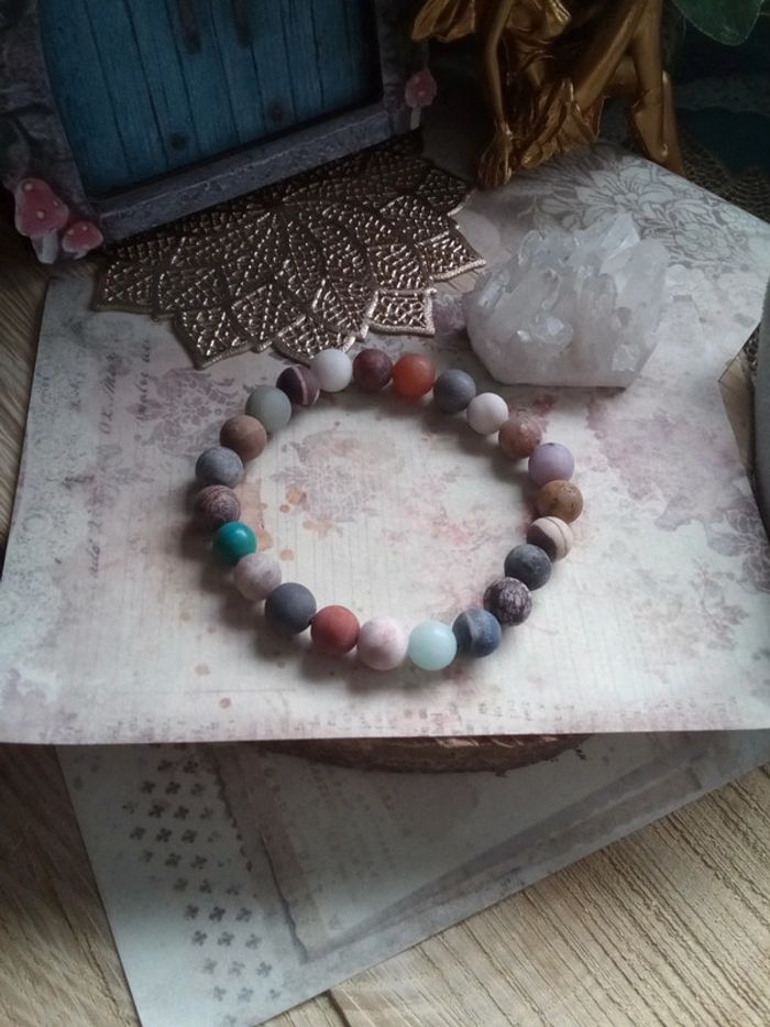 Bracelet multi pierres naturelles - photo numéro 2