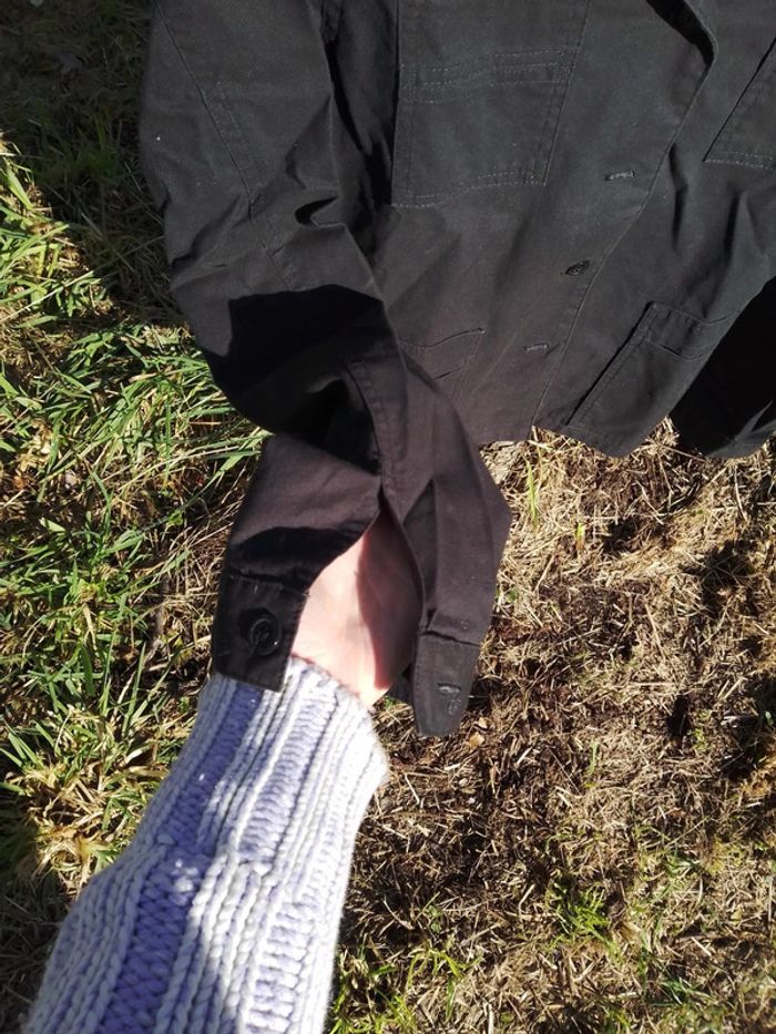 Chemise manches longues grise foncé ado - photo numéro 6