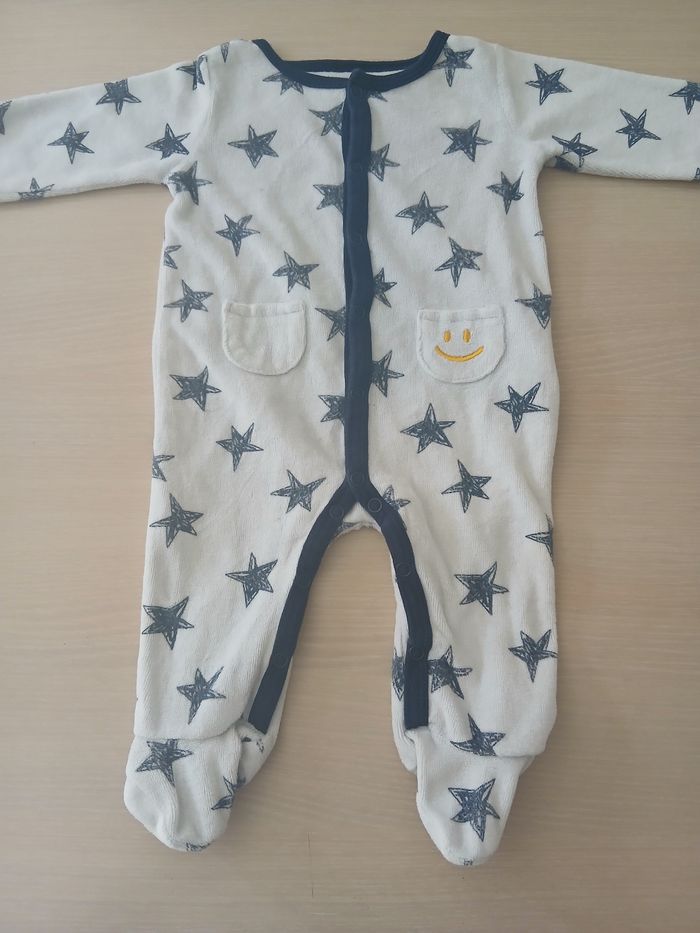 Pyjama garcon d hiver en coton taille 3 mois marque gemo - photo numéro 7