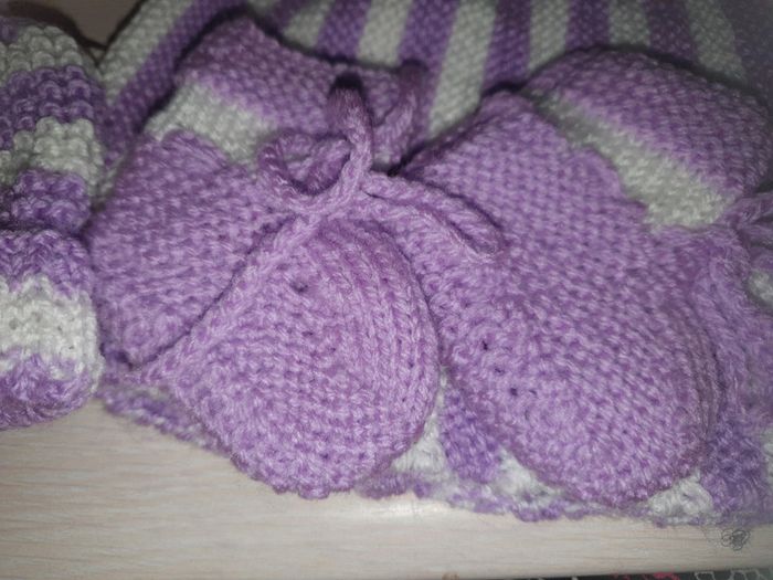 Panier cadeau Layette prema lilas et blanc - photo numéro 4