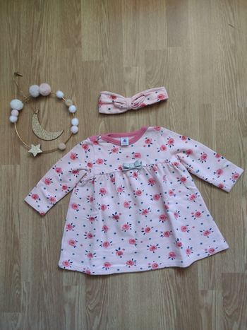 Ensemble robe et bandeau Petit Bateau 18 mois