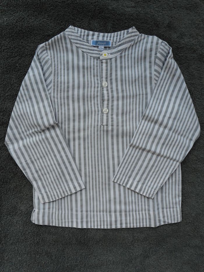 Chemise manches longues à rayure - JACADI - 24 mois