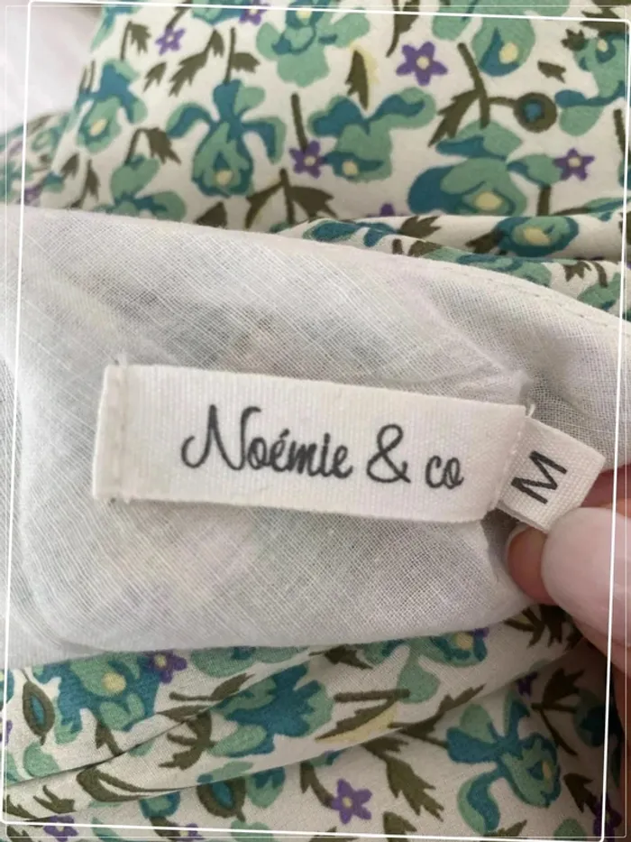 Blouse fleurie verte dos nu Noemie & co - photo numéro 4