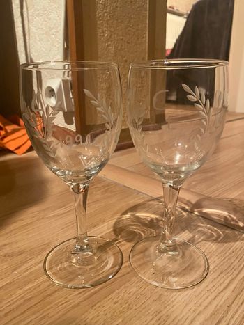 Verres à pied 