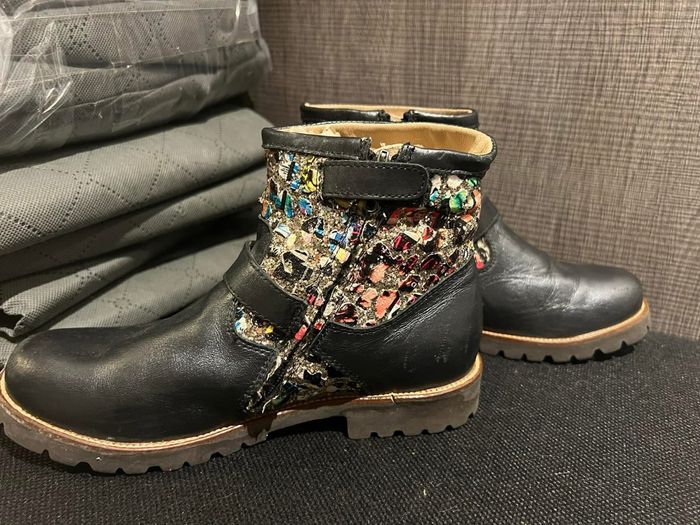 Bottines pom’ d’api pointure 33 cuir - photo numéro 9