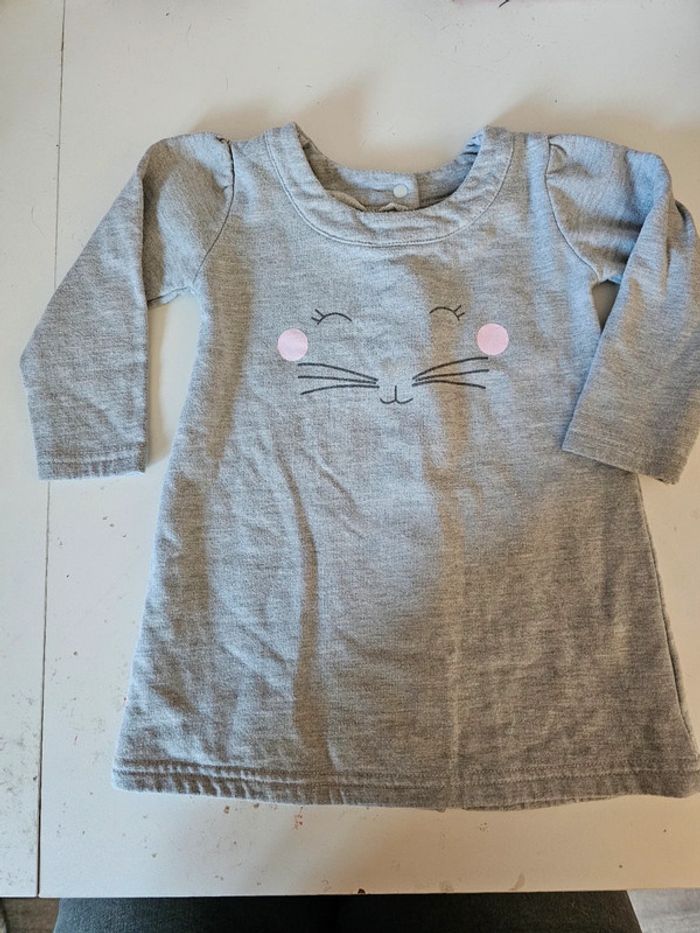 Robe manche longue 12 mois