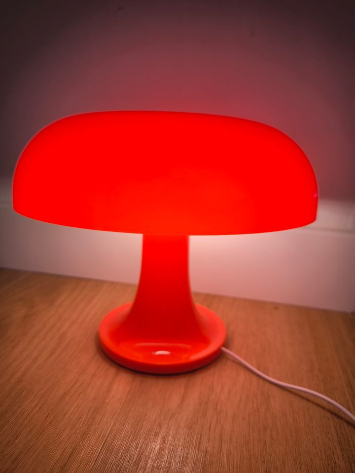 Lampe champignon orange - photo numéro 2