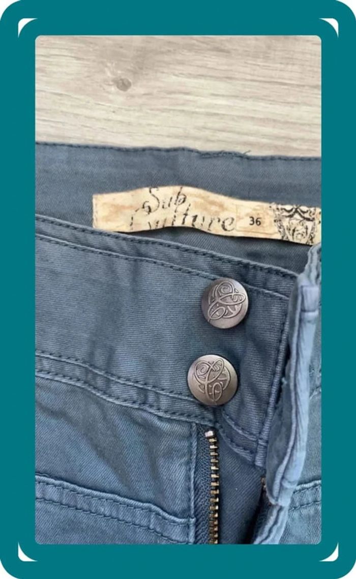 Pantalon bleu gris - photo numéro 3