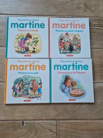 Lot de 4 livres mes premières histoires martine