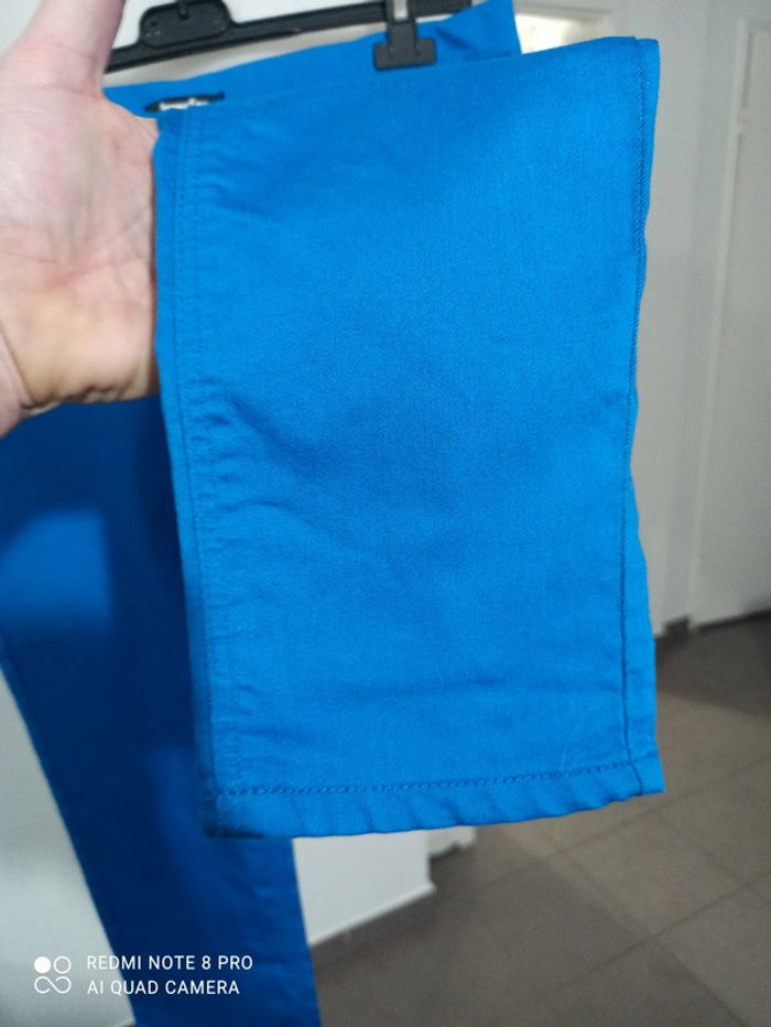 Pantalon slim bleu roi ( jennyfer) - photo numéro 5